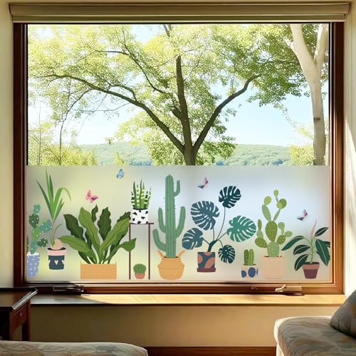 dktie Fensterfolie Blickdicht Sichtschutzfolie Fenster Milchglasfolie...