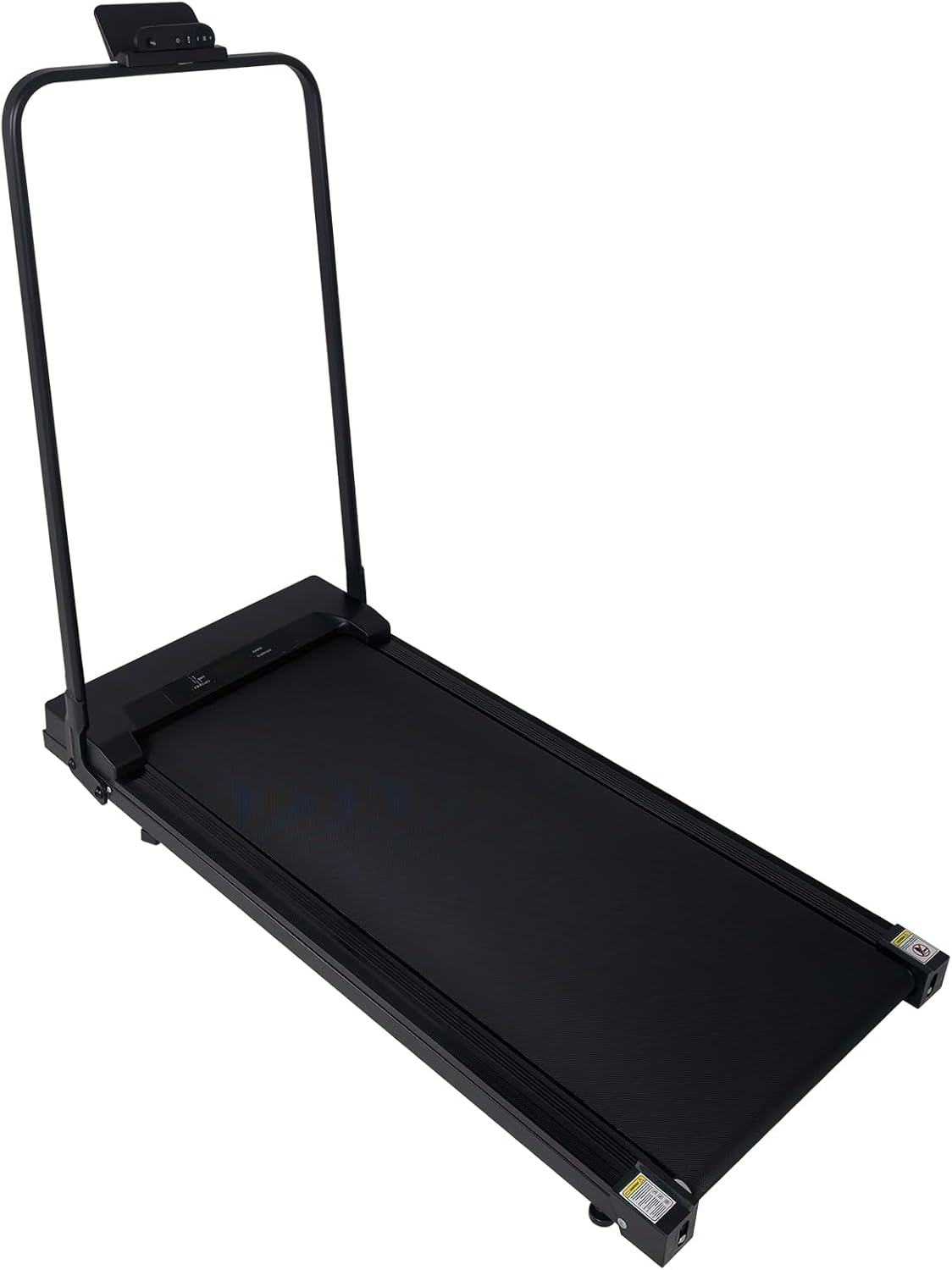 Caminadora Plegable Eléctrica con Inclinación y Barra de Soporte Negra