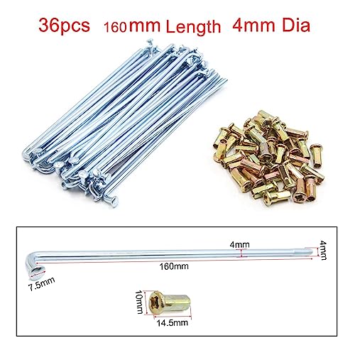 Rayons de roue de moto renforcés 4mm pour une jante stable - 6