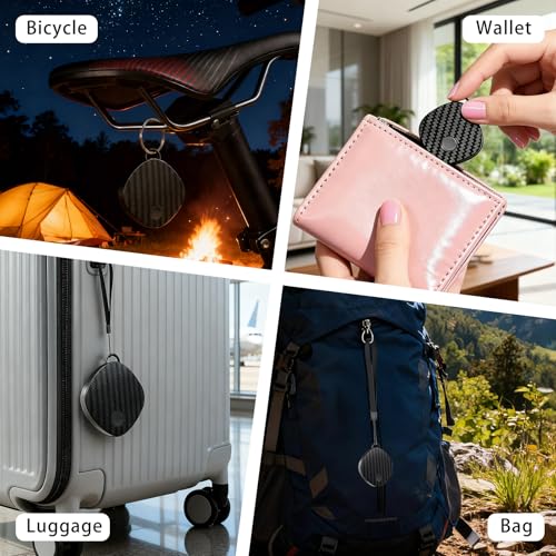 Air Tracker Tags 4 Pack, Bluetooth Item Finder Compatible with Apple Find My (iOS Only), Key Finder & Luggage Tracker with Left Behind Alerts, Lost Mode & Replaceable Battery - image 9