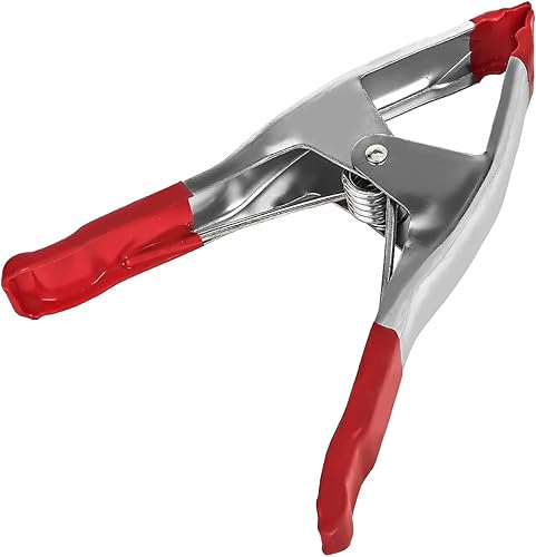 Miniatura 4 de Abrazadera de resorte de metal de 9 pulgadas con punta roja (paquete de 4, negro)