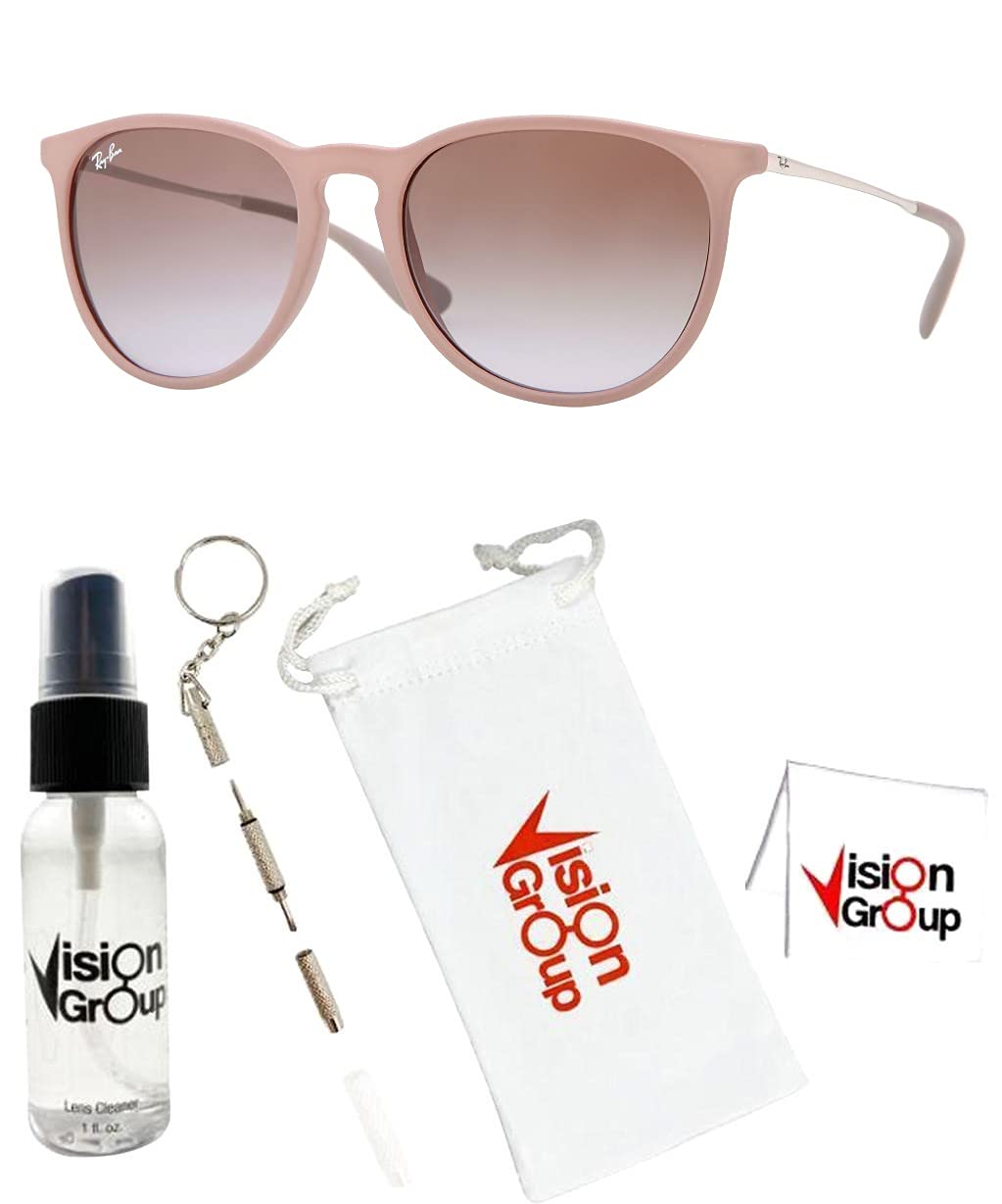 Ray-Ban RB4171 Erika Sunglasses + Vision Group Accessories Bundle