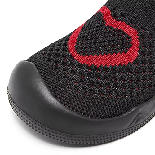 Image of Eashi Baby Boy Girl Non-Skid Indoor Infant Walking Shoes Breathable Warm Elastic Sock Shoes with Memory Sole Protect Toes Outdoor Sneakers