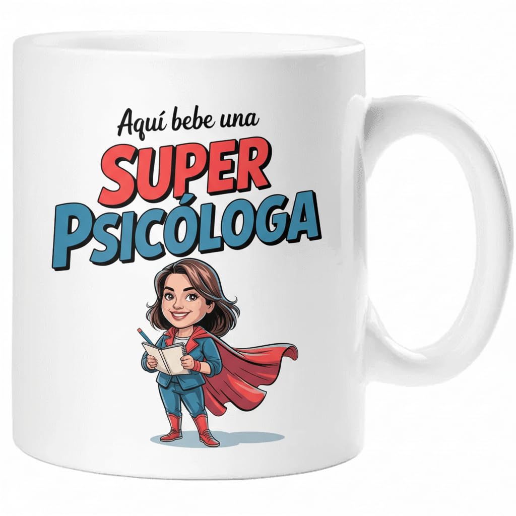 Taza SUPER POLICÍA – Regalo Original para POLICÍA | Taza de Cerámica 325ml con Diseño Superhéroe | Apta Microondas y Lavavajillas — view 49