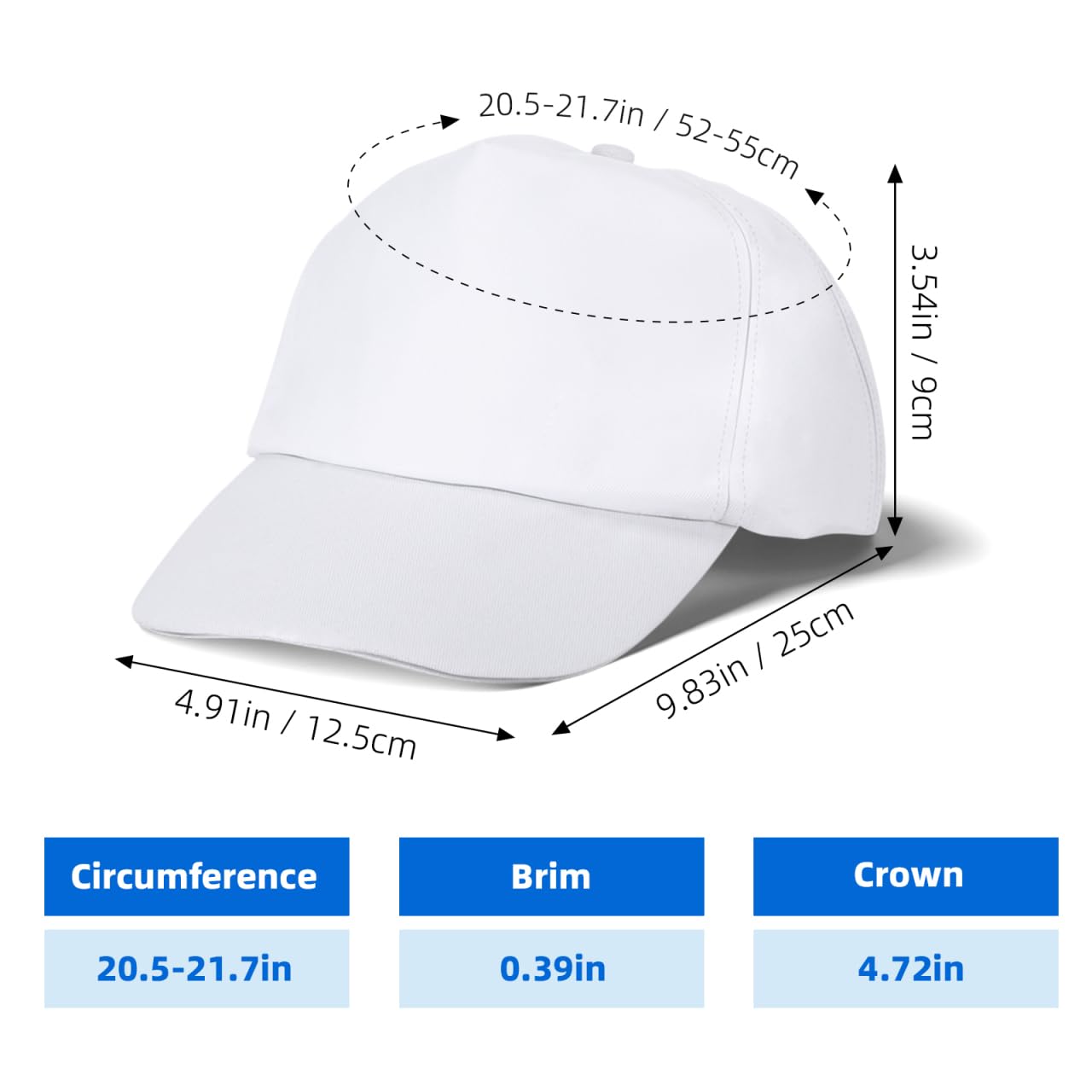 Angoily 24 Pezzi Cappellini da Baseball Fai da Te per Bambini con Vernice - Cappellini da Baseball Semplici per Feste, Sport, Lavoretti, Compleanni, Attività All'aperto