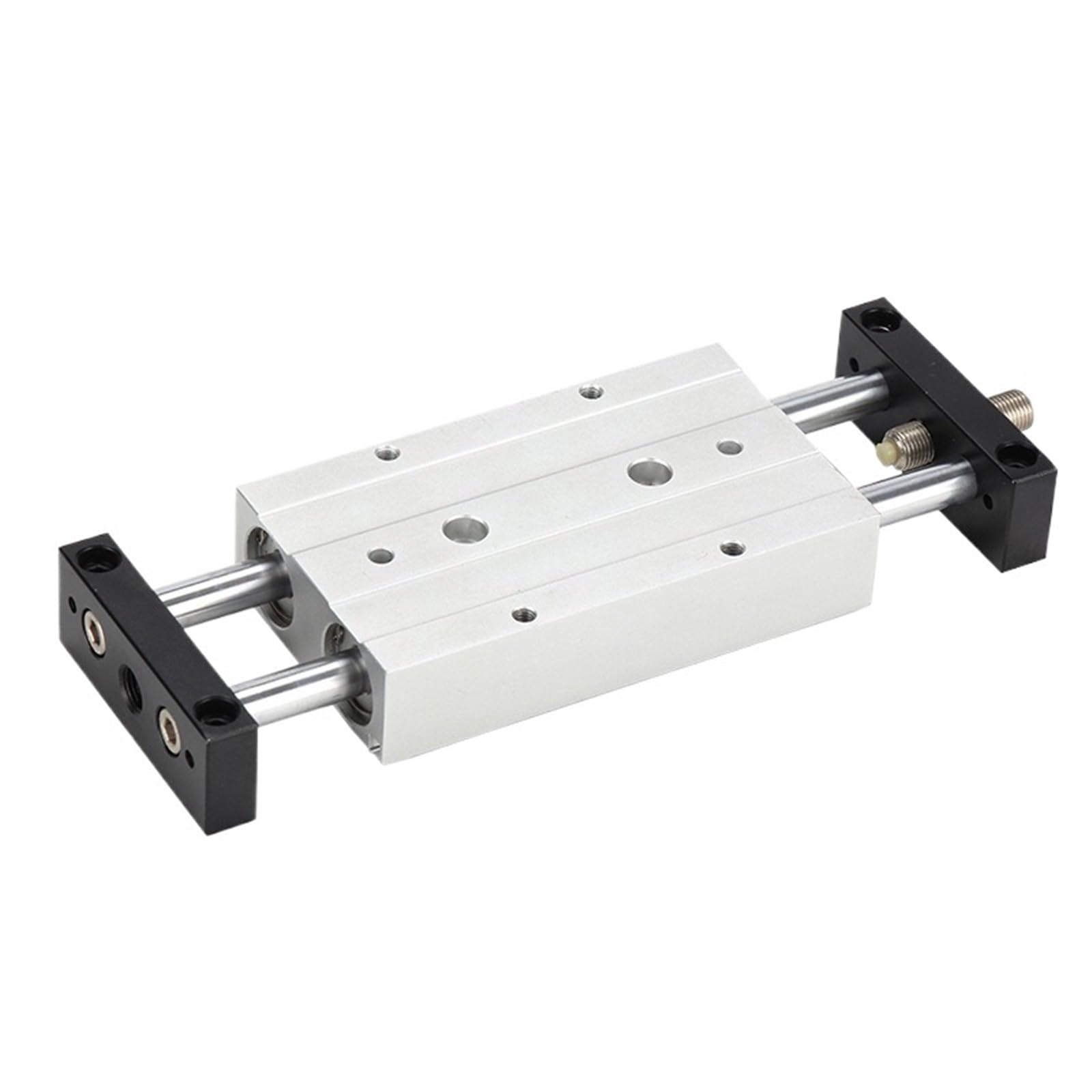 Vérin pneumatique à tige double STMS16 course 125mm pour table coulissante