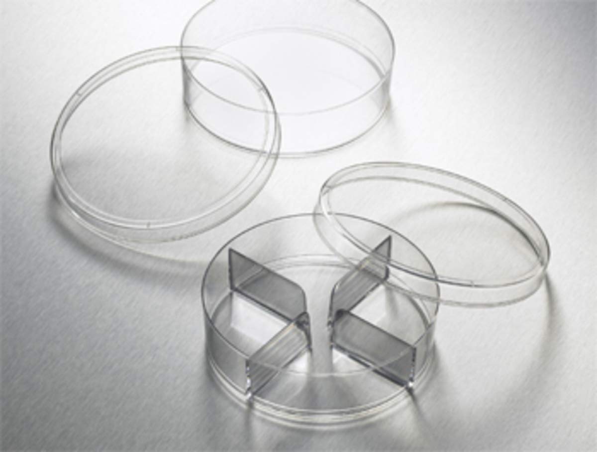 Gosselin BT93-02 Clear Virgin Polystyrene Bio-Agricultural Petri Dish, Mono, 100mm D x 25mm H (Case of 500)