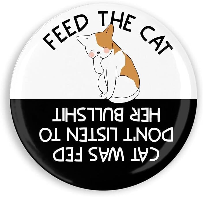 Feed The Cat Adult Female Cat Version Cute Feeding Reminder Magnet