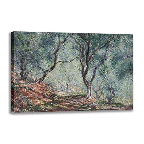 Peinture à l'huile Monet paysage naturel avec châssis pour habiller un mur vide
