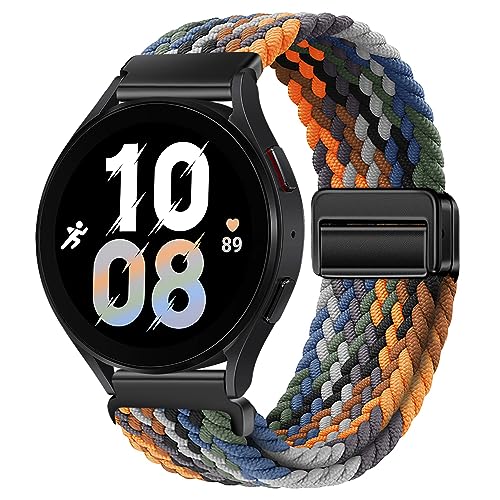 18mm Nylon Magnetic Watch Band Compatible with Garmin Venu 3S 2S/Vivoactive 4S 3S/Forerunner 255S Music 265S/Active S, for Fossil Women's Gen 6 42mm/5E 42mm/Gen 4 Venture HR/Charter HR Women Men -  Upzuna