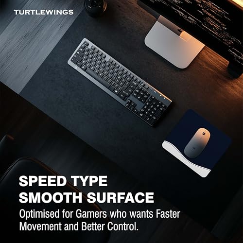 Image of TURTLEWINGS | Mousepad | Formula One F1 Race Car on Track Mousepad - 22x18 cm, 3mm Thick | Dynamic Print Non-Slip Rubber Base | Office, Study & Gaming Use | Premium Smooth Surface (AlphaTauri)
