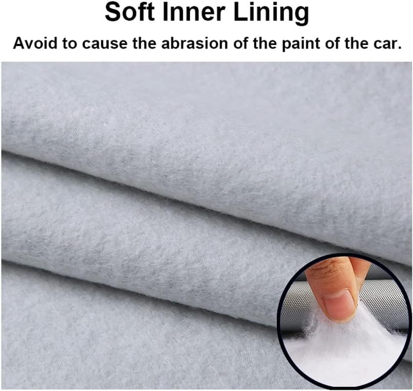 Image of Waterproof Car Body Cover Compatible for Baleno with Mirror Pockets, Scratchproof Car Cover Red Pipein Design Dust-Proof Sun Protection (Grey) LGWP6252