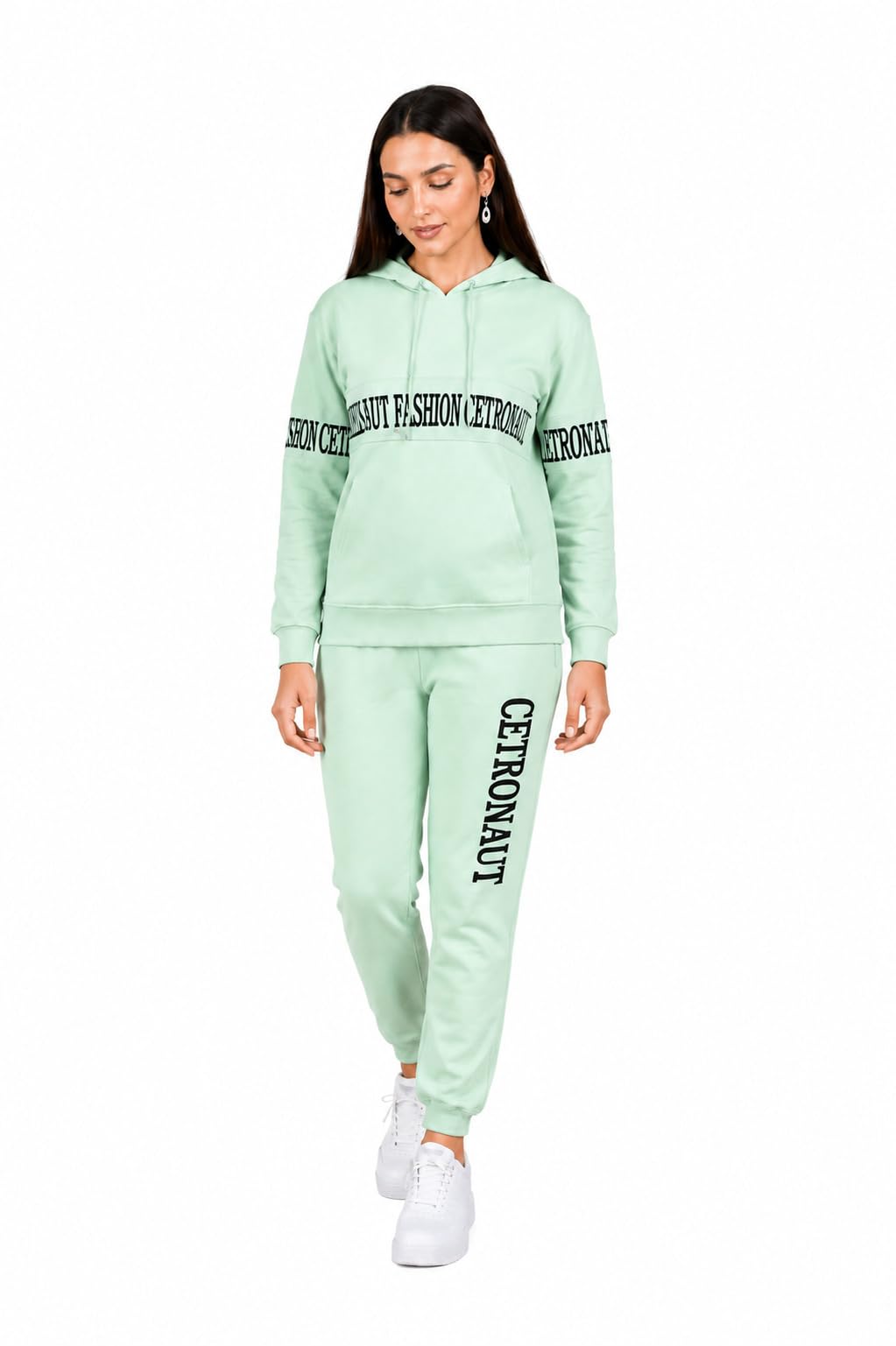 fellamo FM-Women Solid Hooded Knitted Long Sleeves Printed Tracksuit-92-picture-11