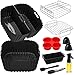 Air fryer accessories for Russell Hobbs XXL 8L 8.3L, silicone mould for COSORI Turboblaze 6L 6.2L 6.4L, Bosch 7.2L, Aigostar 7L, reusable, air fryer accessories, grill rack