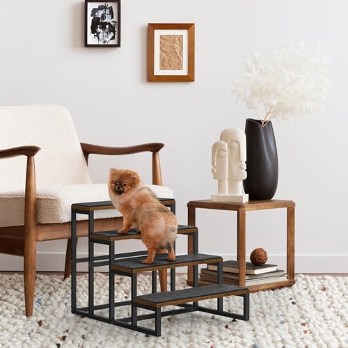 Dog-Stairs-for-Small-Dogs-4-Steps-Pet-Stairs-for-High-Bed-and-Couch-Sofa-Non-Slip-Dog-Stairs-for-Small-Dogs-Older-or-Injured-Pet-Industrial-Brown - Cucciolini Doodles   Dog-Stairs-for-Small-Dogs-4-Steps-Pet-Stairs-for-High-Bed-and-Couch-Sofa-Non-Slip-Dog-Stairs-for-Small-Dogs-Older-or-Injured-Pet-Industrial-Brown