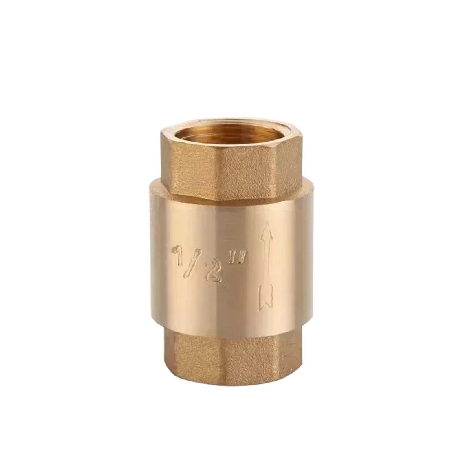 Uyzndkvsi Women's Bsp1i2 1/2" 3/4" 1" Brass Vertical Lift Spring Check Valve 1-Way Non-Return Valve(Bsp1i2 )