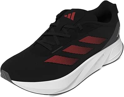 adidas [アディダス] メンズ DURAMO SL M ローカット 厚底 ヒール3.3cm ランニングシューズ スニーカー adi-duramo-sl IE9696-ブラック/レッド 25.0 cm