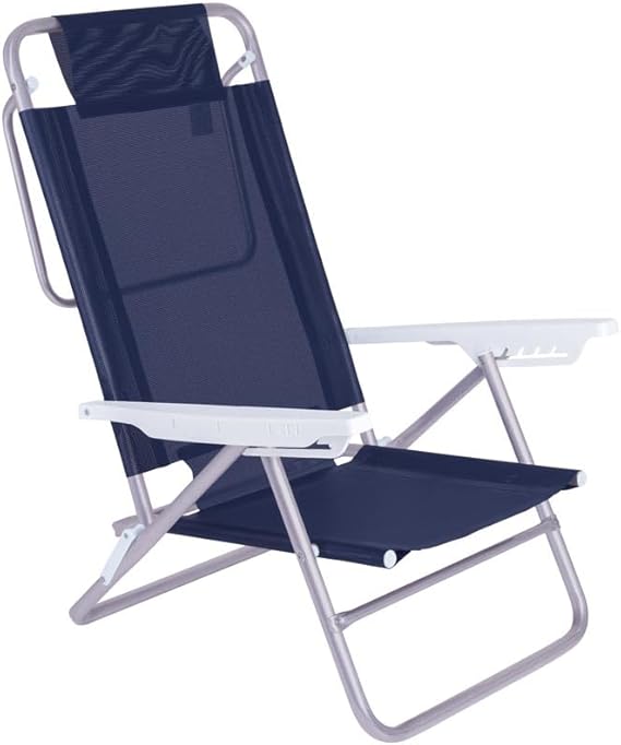 Cadeira de Praia Reclinável Summer Azul Royal Mor