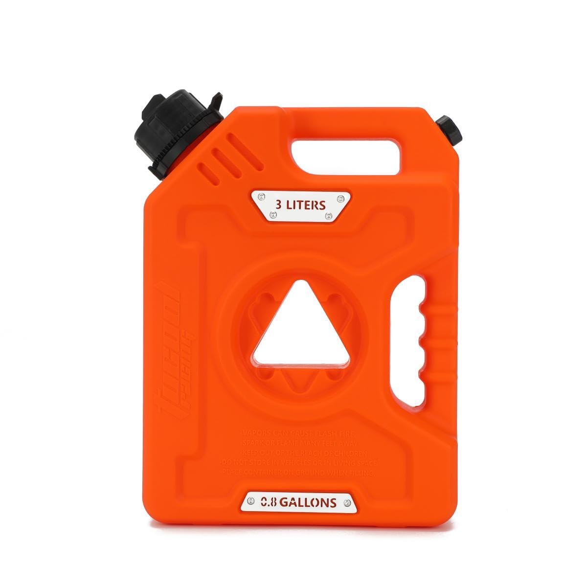 3L Portable Fuel Drum Canister Gasoline Container Reserve Plastic Petrol Tank Diesel Storage Can Fit for Motorcycle SUV ATV Cars Boat Offroad (3L Orange Only Tank)