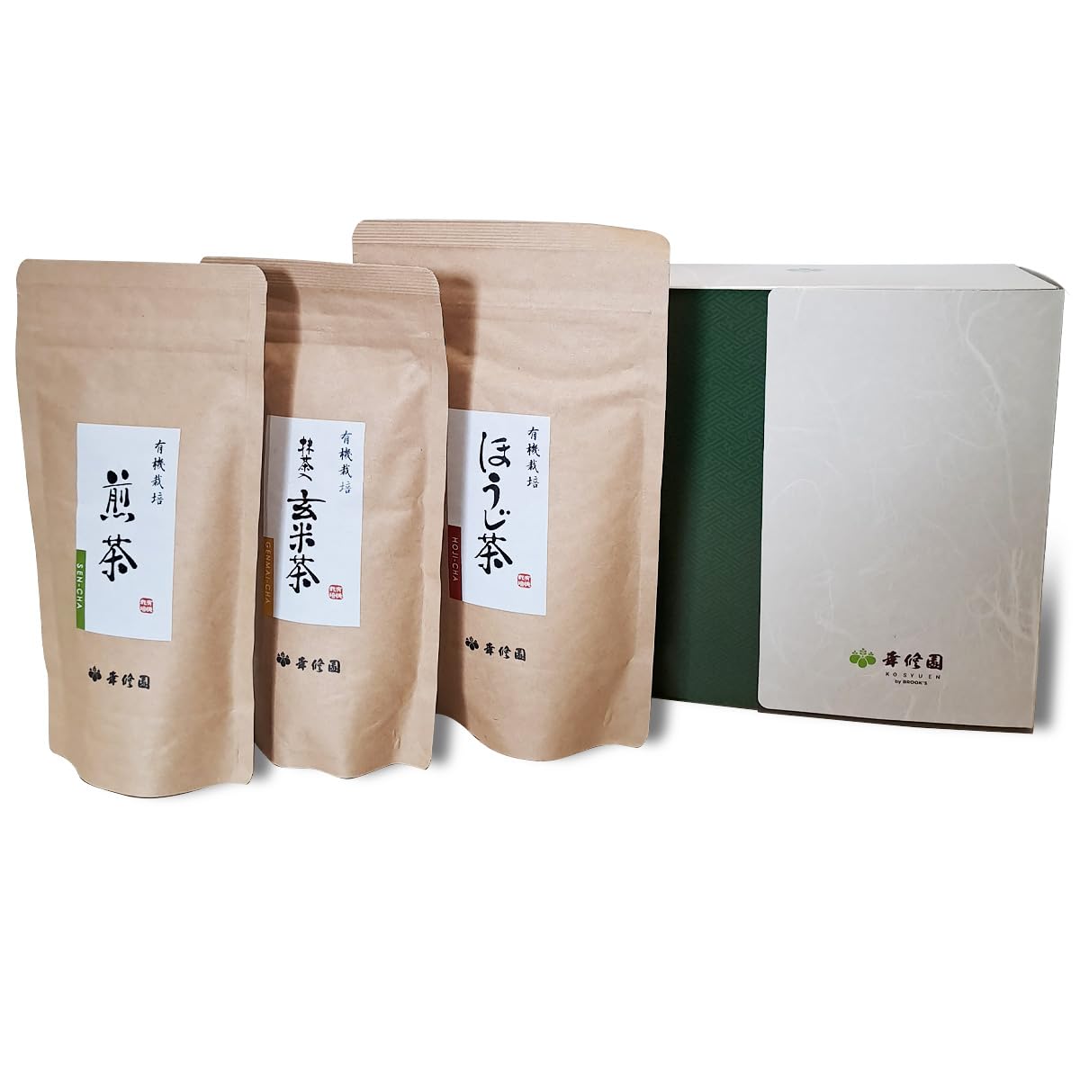 KOSYUEN Assortiment de 3 Thés Japonais BIO -Coffret Découverte en vrac du thé haut de gamme, Idée cadeau