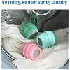 Fabric Softener Dispenser Ball for Washer, Reusable Fabric Softener Ball Dispenser, Washer Agitator Balls Laundry Liquid Dispenser Balls, Washing Machine Balls for Cleaning Clothes (Green,2)