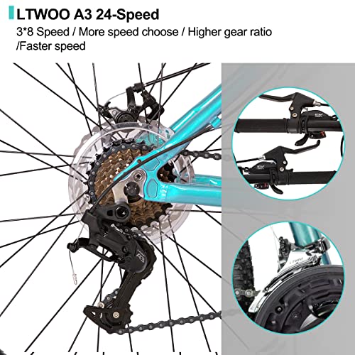 image for HH HILAND Hiland Aluminum Womens Mountain Bike,with Lock-Out Suspensio