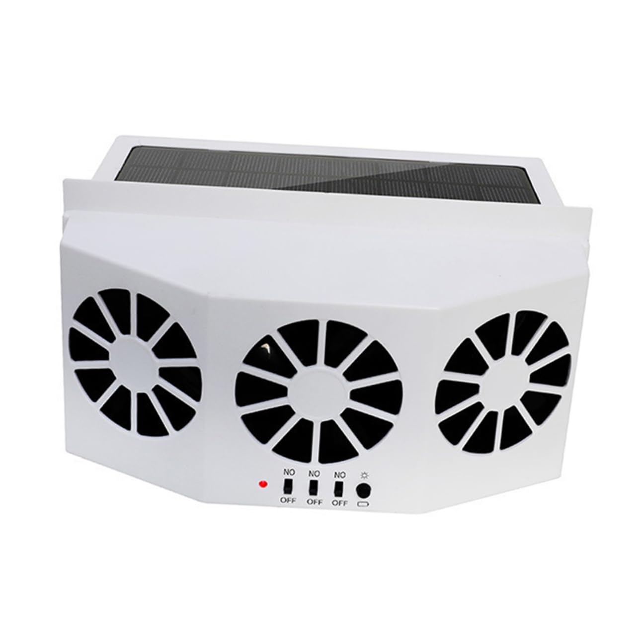 LALADEFIEE Car Solar Air Conditioner Car Cooler Summer Solar Solar-Powered Car Window Solar Cooler for Cars Solar Air Conditioner Efficient Airflow