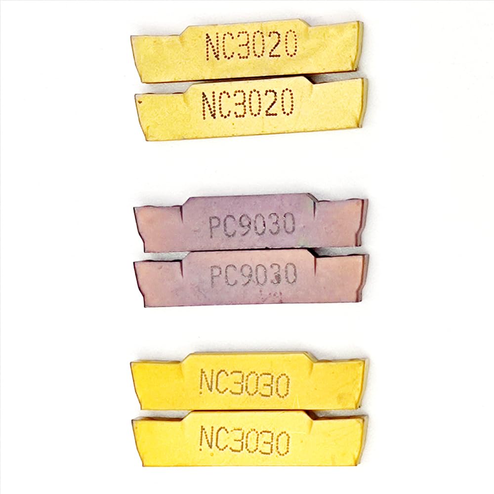 MGMN250 NC3020 NC3030 PC9030 - Inserti in metallo duro per lavorazione utensili per tornitura MGMN 250, lama in lega dura MGMN 250, 10 pezzi (MGMN250-M NC3030)