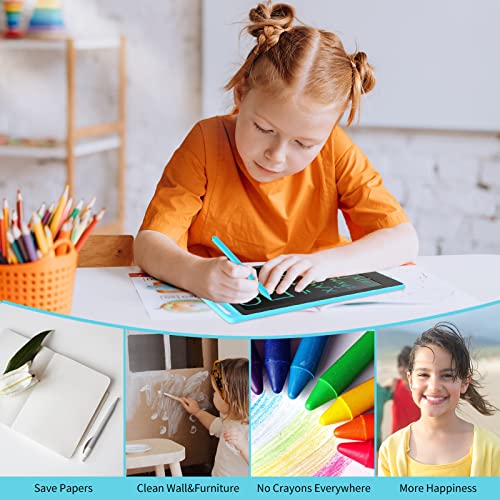 2 Pack Lcd Writing Tablet For Kids 8.5 Inch Rainbow Colorful Drawing Tablets Board For 3 4 5 6 7 Years Girls And Boys, Doodle Board Educational Toys Gift For Children Scribbler Boards Drawing Pad #TOP3