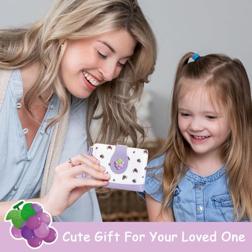 Image of Sunwel Fashion Girls Cutest Prints Wallet Card Slots Small Wallet with Zipper Coin Pouch Wallet for Women