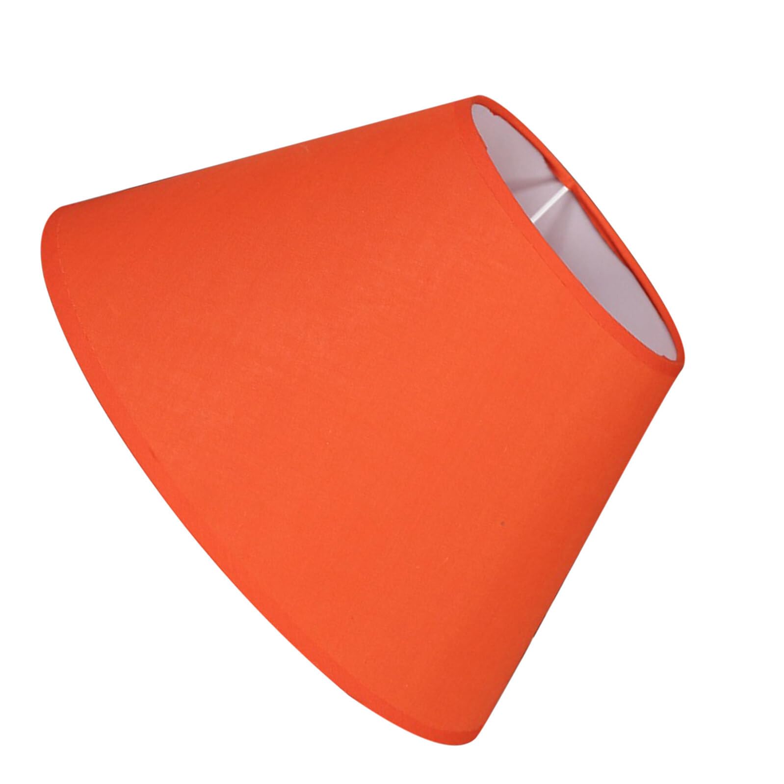 Veemoon Paralume da Tavolo Cotone-poliestere Arancione Base E27, Design Vintage Elegante e Resistente, Adatto per Lampade da Parete da Scrivania per Uso Domestico