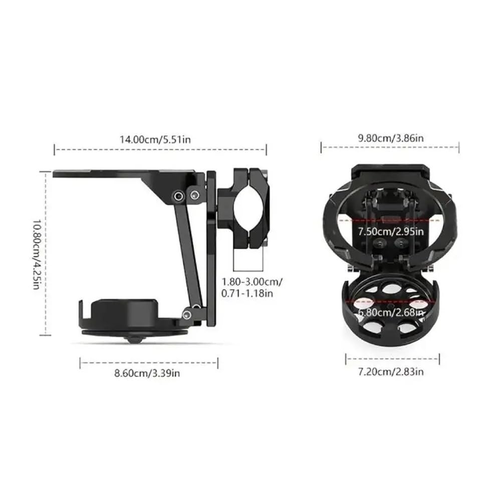 Portabotellas Motocicleta Portavasos Plegable para Motocicleta, Soporte Ligero Y Ajustable para Botella De Agua para Bicicleta Eléctrica, Accesorios Deportivos para Ciclismo