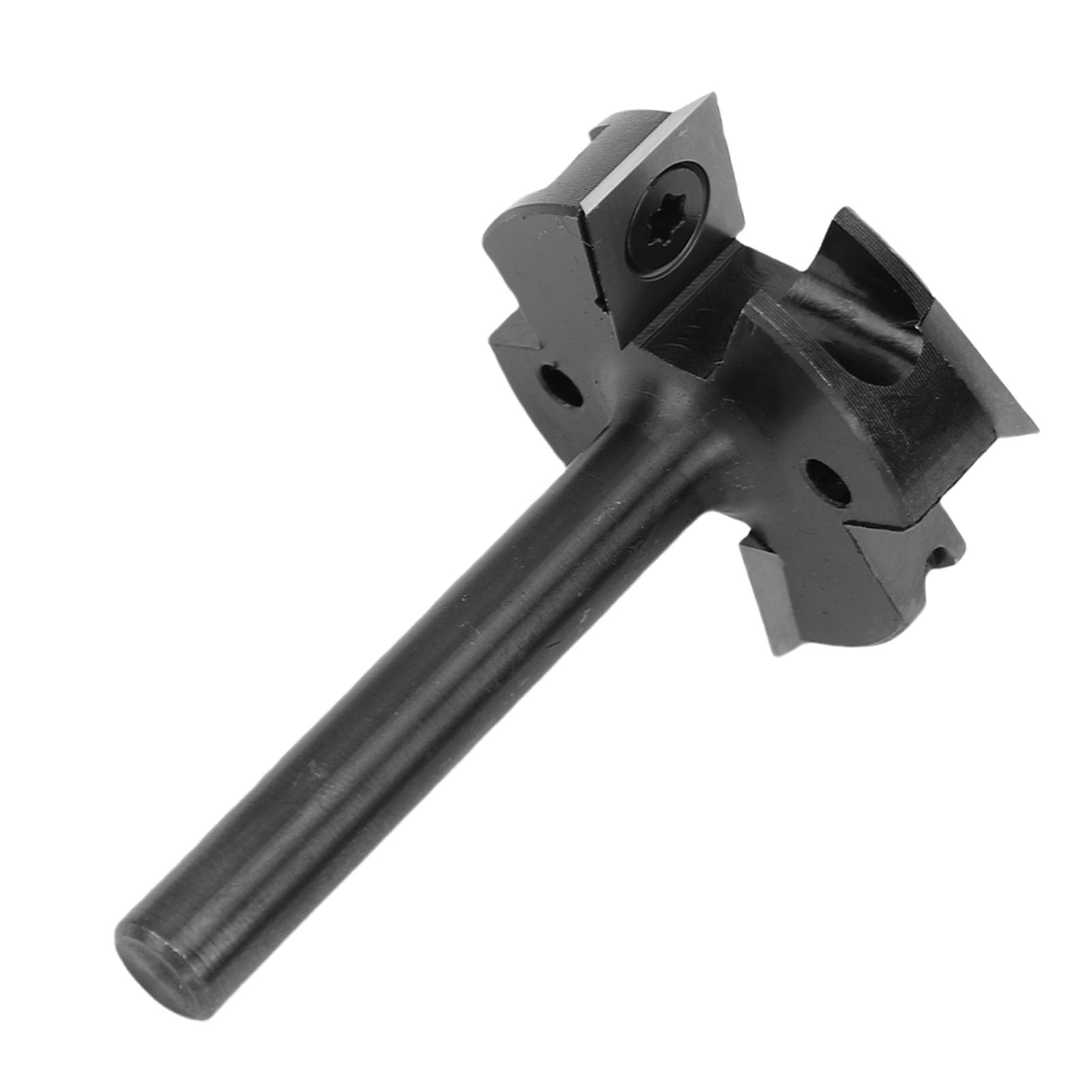 Punta per Fresatura per Appiattire Lastra, Diametro di Taglio da 1,5 Pollici, Gambo Tondo da 8 Mm, 4 Taglienti, Punta per Superficie CNC Spoilboard con Lame a Doppio Lato, per