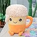 Heguowei Doux Mignon Bulle thé Tasse en Forme d'oreiller bière en Peluche Jouets en Peluche Doux Dos Coussin Enfants Cadeau Bière 35cm