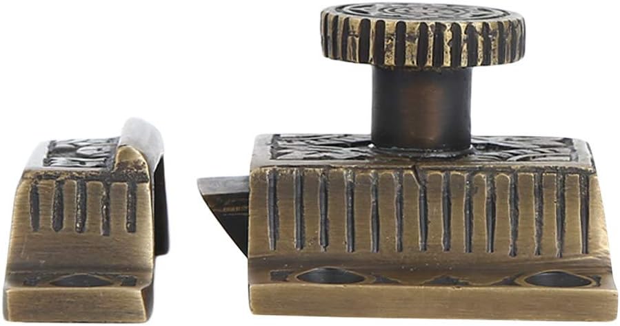 Brass Cabinet Latch - Antique Brass Finish, Compact & Durable, Perfect for Cabinets & Furniture, Easy Install, Timeless Charm for Any Space