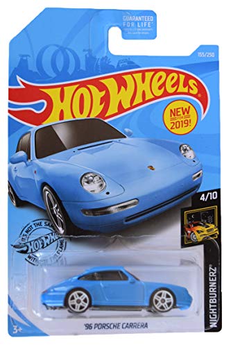 Hot Wheels Nightburnerz 96 Porsche Carrera azul miniatura 1