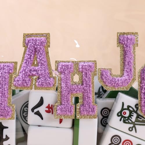Bolsa para fichas de Mahjong tamaño mediano, negra miniatura 6