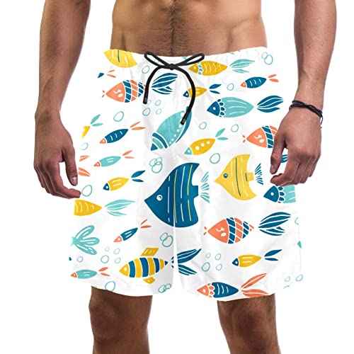 Short de plage à séchage rapide JDEZ coloré et léger pour hommes