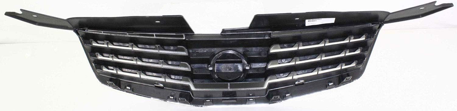 Garage-Pro Front Grille Assembly Set of 2 For 2007-2008 Nissan Maxima Chrome Shell, Painted Black Insert