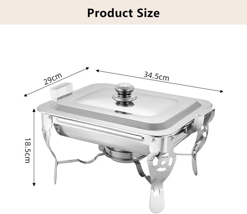 AIZYR Chafing Dishes Buffet Set, Stainless Steel Buffet Server Fish Pan Alcohol Stove Food Warmer for Parties, Wedding, Party