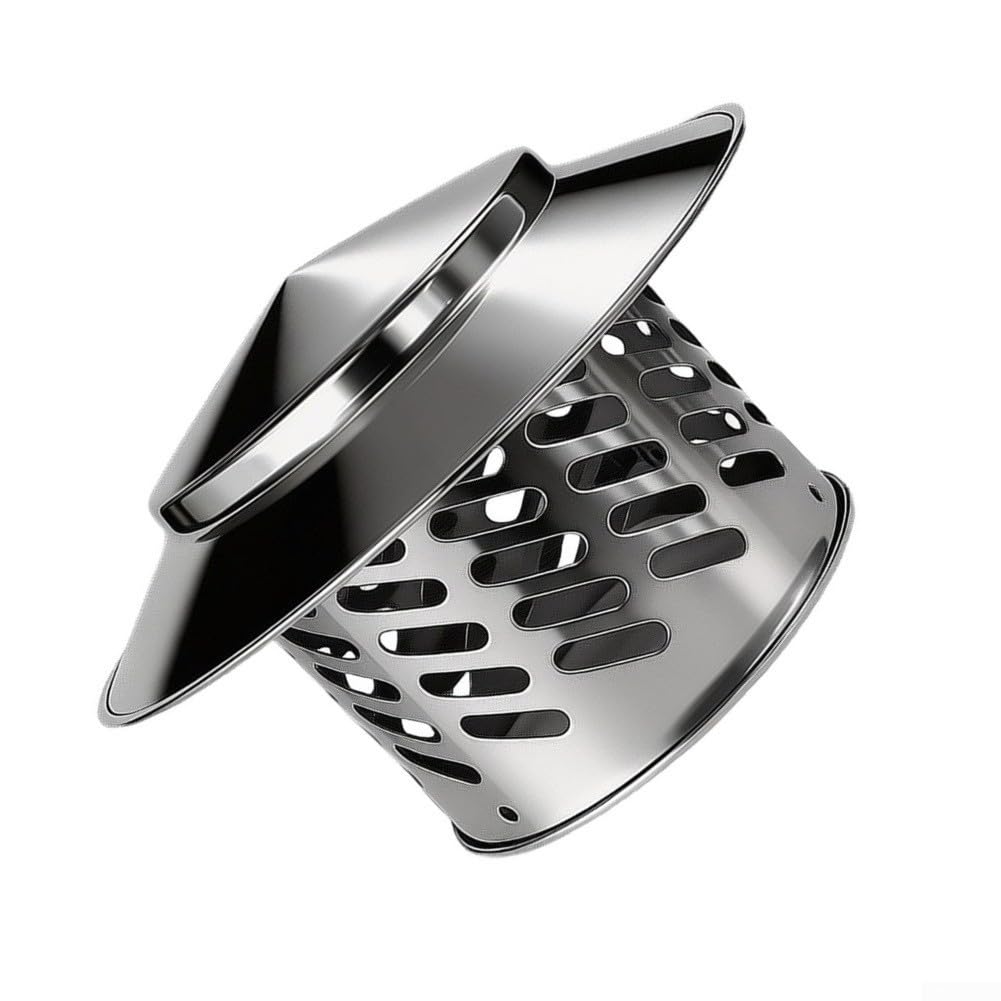 Campana Extractora Exterior para acero Inoxidable 304 Antilluvia y Antiaves para Ventilación de Pared para techo(75MM)