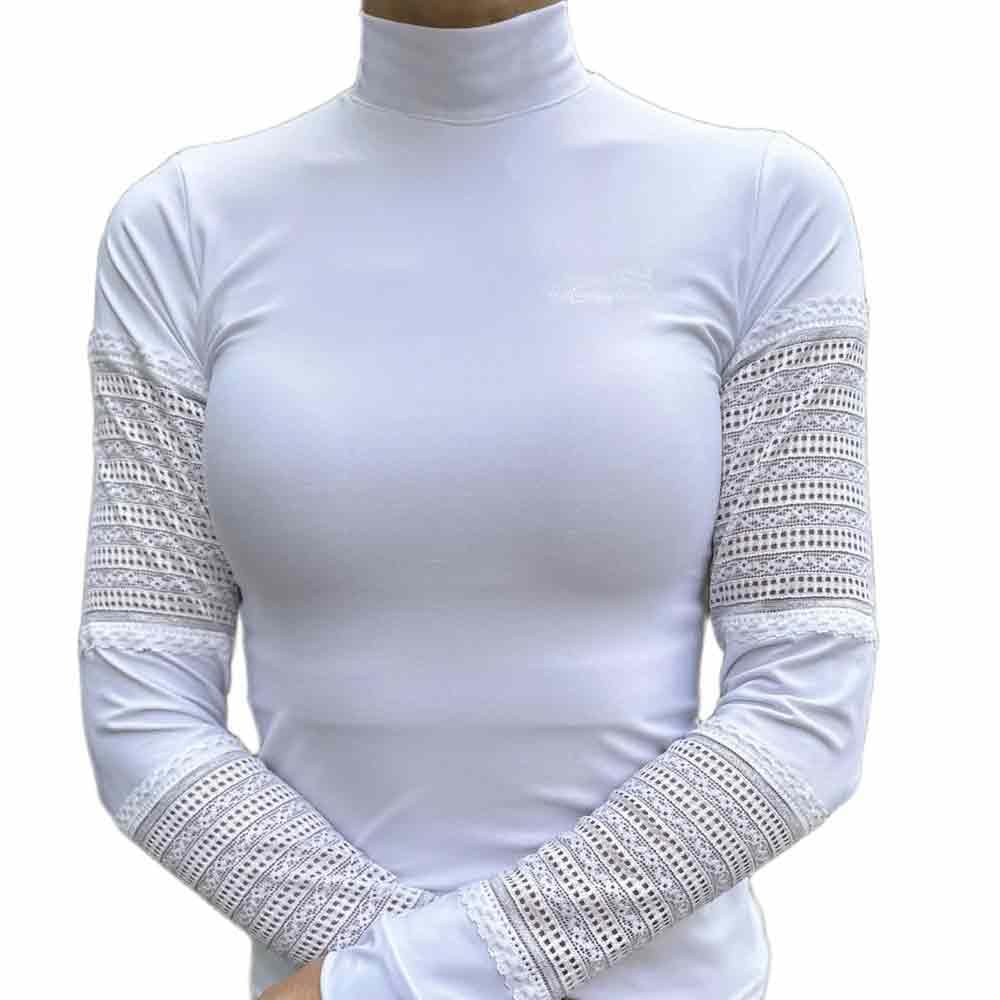 CAVALLIERA Lace Touch Woman Long Sleeve T-Shirt M