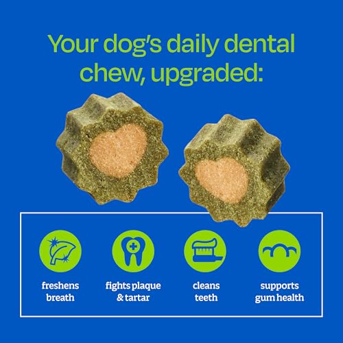 Image of Ark Naturals Soft Brushless Toothpaste for Large Breeds, 18 oz Bag, Soft-Baked Dog Dental Chew with Toothpaste Center, Freshen Breath, Reduce Plaque & Tartar