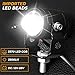 PAKRYS 2PCS 20W LED Waterproof Motorcycle Headlights, Yellow White Dual Color Hi/Lo Beam Spotlight for Motorcycle, 12V-85V 2500LM 3000K-6500K Aux Spotlight for Cars/Motorcycles/Trucks