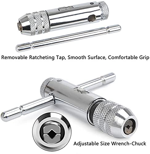 Aasons M5 from M12 Adjustable T-Rod Handle Renting Tap Wrench, Reverse Ratcher Holder, HSS/Carbon Taps, Reimens, Screw Extractors and Square tools tapping/threading tools fitted Aasons M5 from M12 Adjustable T-Rod Handle Renting Tap Wrench, Reverse Ratcher Holder, HSS/Carbon Taps, Reimens, Screw Extractors and Square tools tapping/threading tools fitted