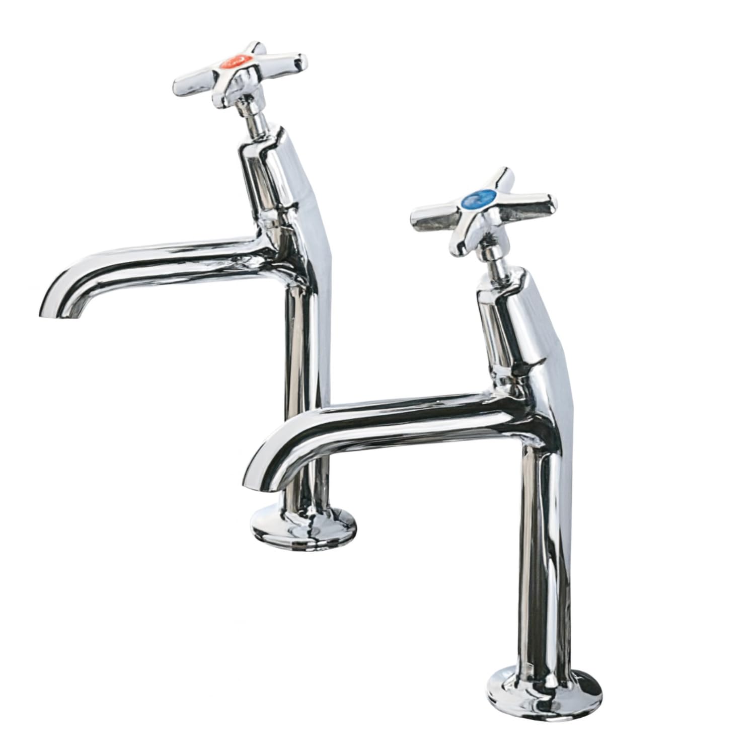 Xcel Home Brass Clever Performa 2158 Cross Top Sink Tap Cold | Chrome-Plated Kitchen Tap | Durable Compression Valve Fitting
