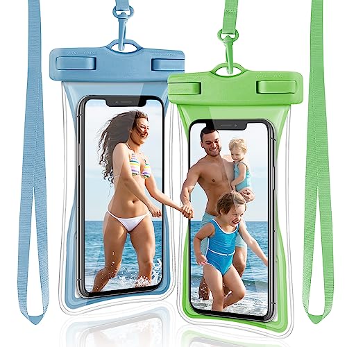 WenYa Waterproof Phone Cases for Swimming, 2 Pack IPX8 Waterproof Phone Pouches with Air Bag for iPhone 15 14 13 12 Plus Pro Max, Samsung W24 23 S24 23 S22+ Z Uitra FE up to 7.2 WenYa Waterproof Phone Cases for Swimming, 2 Pack IPX8 Waterproof Phone Pouches with Air Bag for iPhone 15 14 13 12 Plus Pro Max, Samsung W24 23 S24 23 S22+ Z Uitra FE up to 7.2