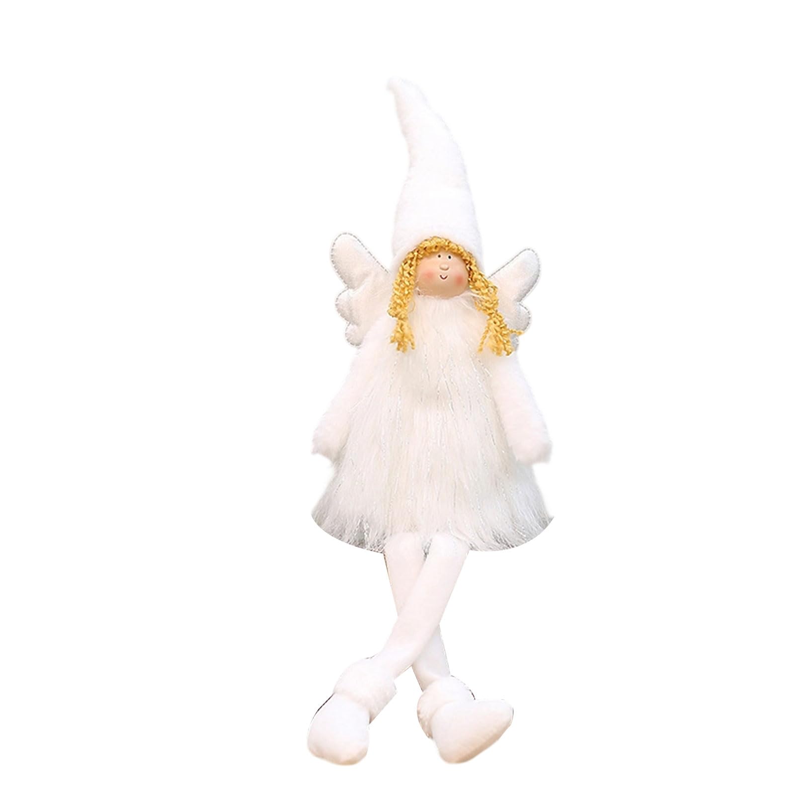 Tfaoys A Lovely Ngelic Plushie With Plush Wing Sturdy Holiday Decoration Plush Ngelic Shelf Decors For Bedroom Party Festival Home Tabletop Ornament