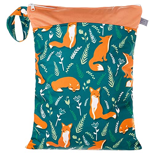 Happy Cherry - Bolsa de pañales lavable para bebé, reutilizable, impermeable, seca húmeda para pañales de bebé, ropa sucia