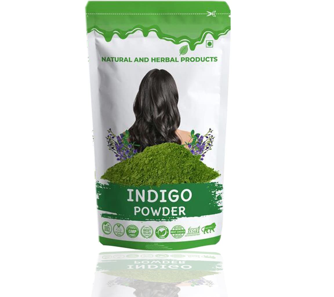 Indigo Powder (Indigofera Tinctoria) Organic For Hair Pure Neel Powder For Natural Hair Colorant Black/Brown Hair & Beard Dye/Color-picture-14